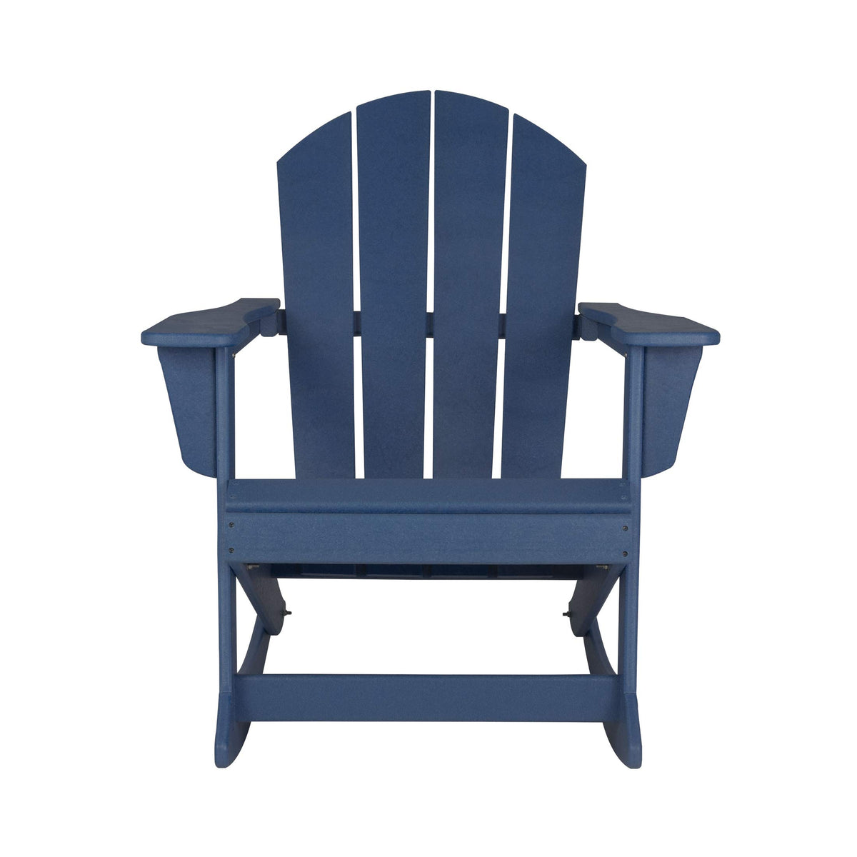 Navy Blue HDPE Outdoor Rocking Chair W7321