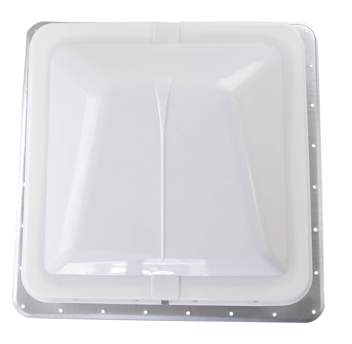 White Manual Crank RV Roof Vent with Screen K384