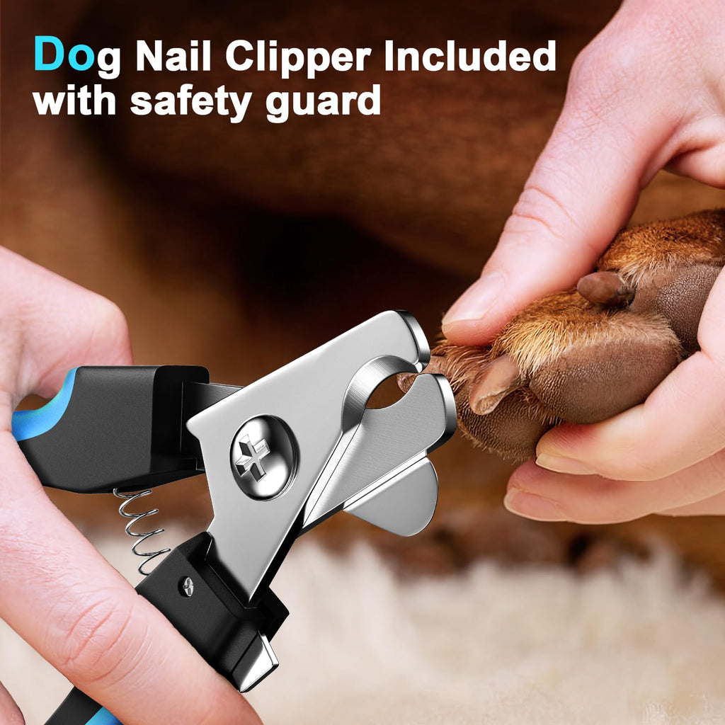Dog Nail Grinder and Clippers Kit with 2 LED Lights S488