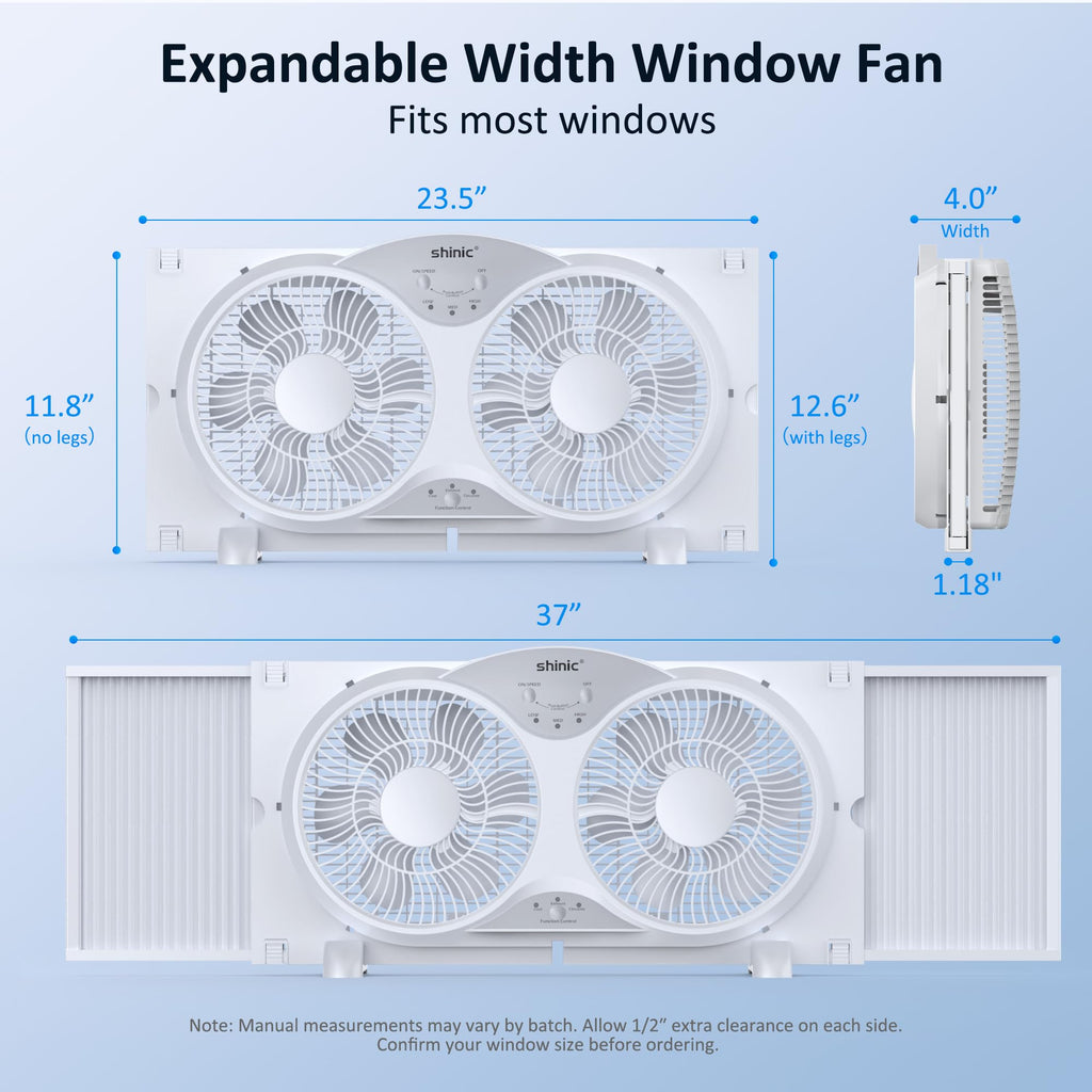 9" Reversible 3-Speed Window Fan G59383