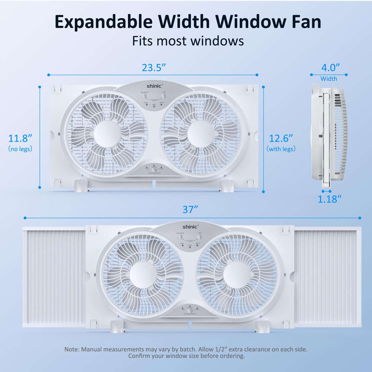 9" Reversible 3-Speed Window Fan G59383