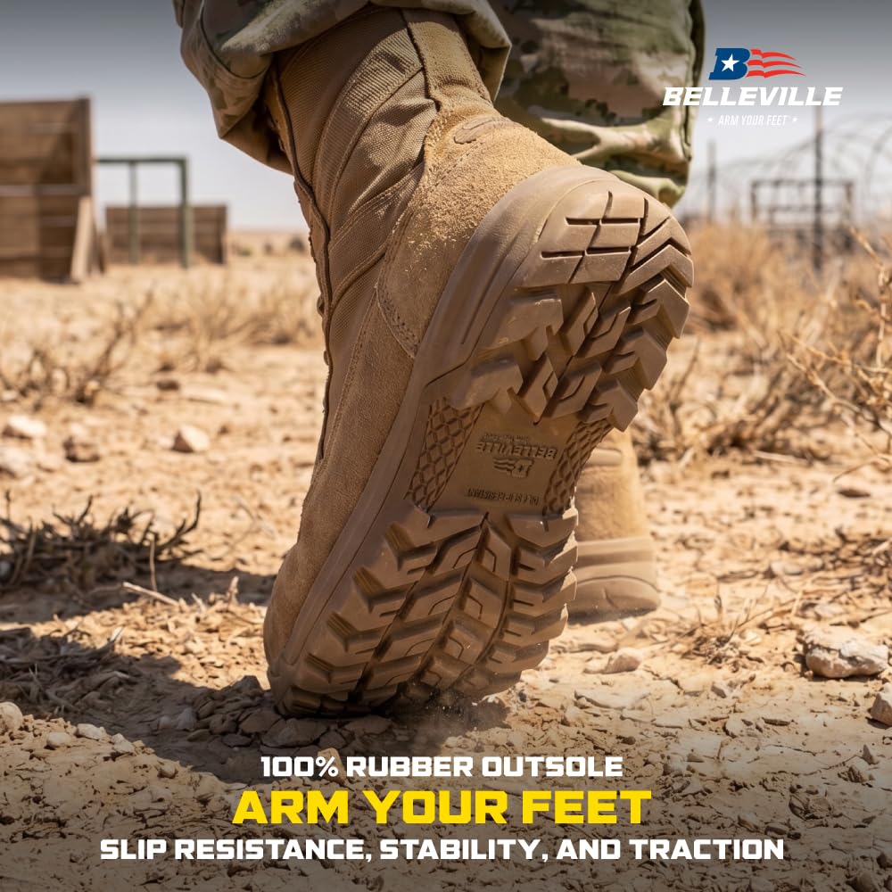 Composite Toe Leather Side Zip Tactical Boots D151031