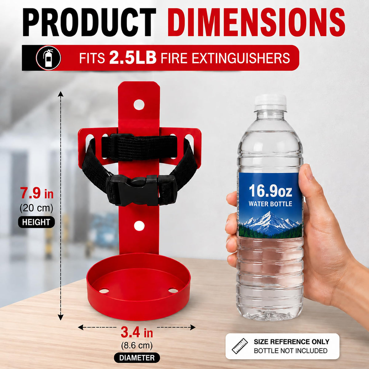 Fire Extinguisher Wall Mount Bracket 2.5 lb 1 Pack X5870