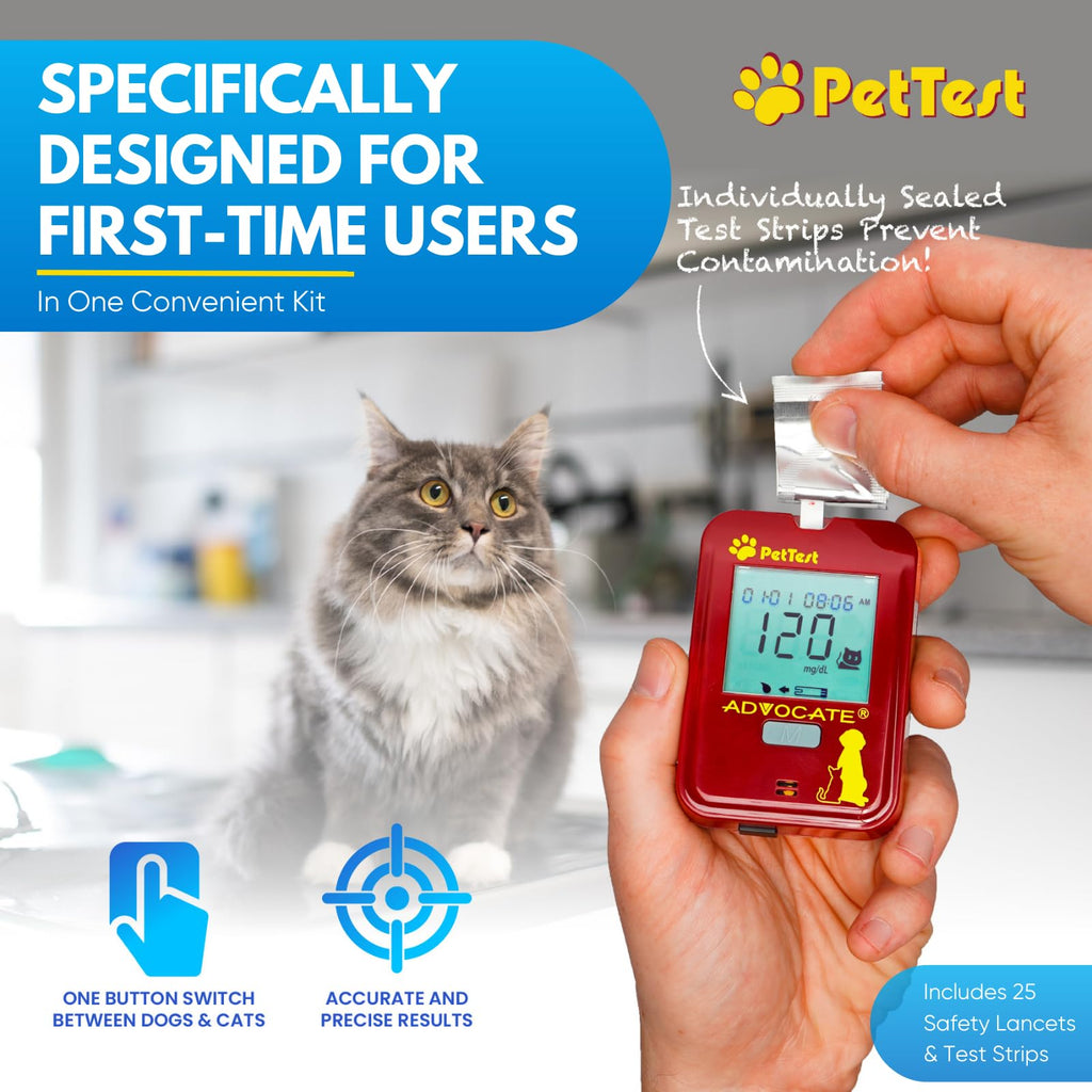 Pet Glucose Monitor Kit and Pink Bumper Case R8557