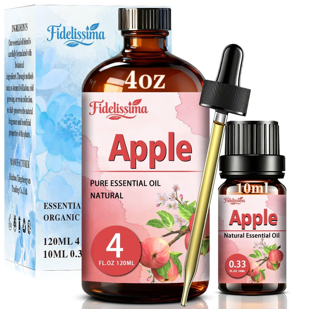 Natural Essential Oil Set 4 Scents with Glass Dropper H936