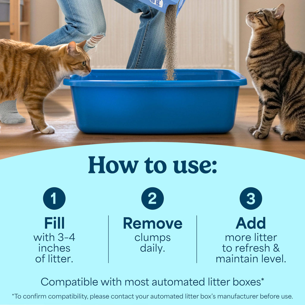 Unscented Multi Cat Clumping Litter, 18.5lb, 2Pk N31511