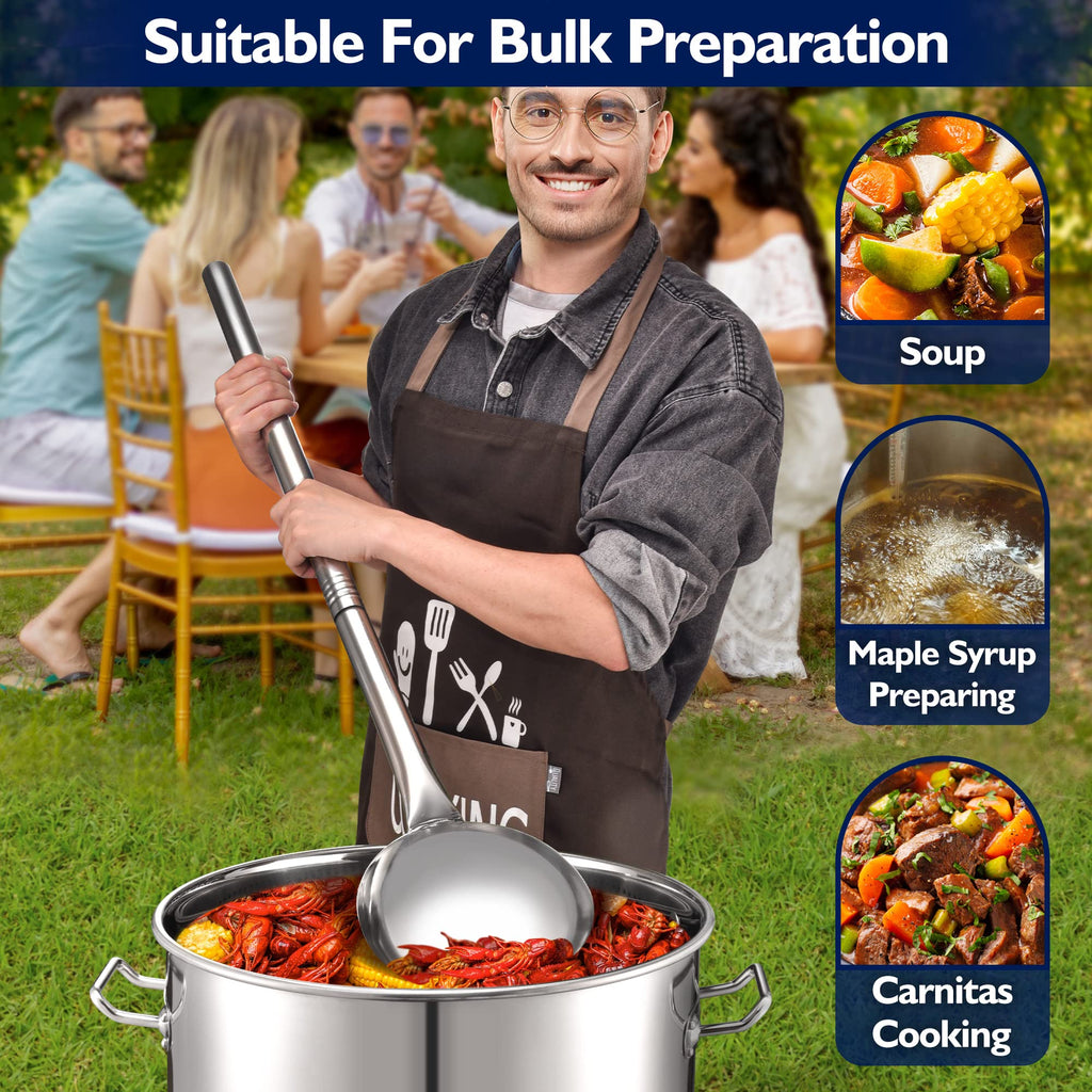 40 Quart Stainless Steel Stockpot with Basket and Steam Rack P898135