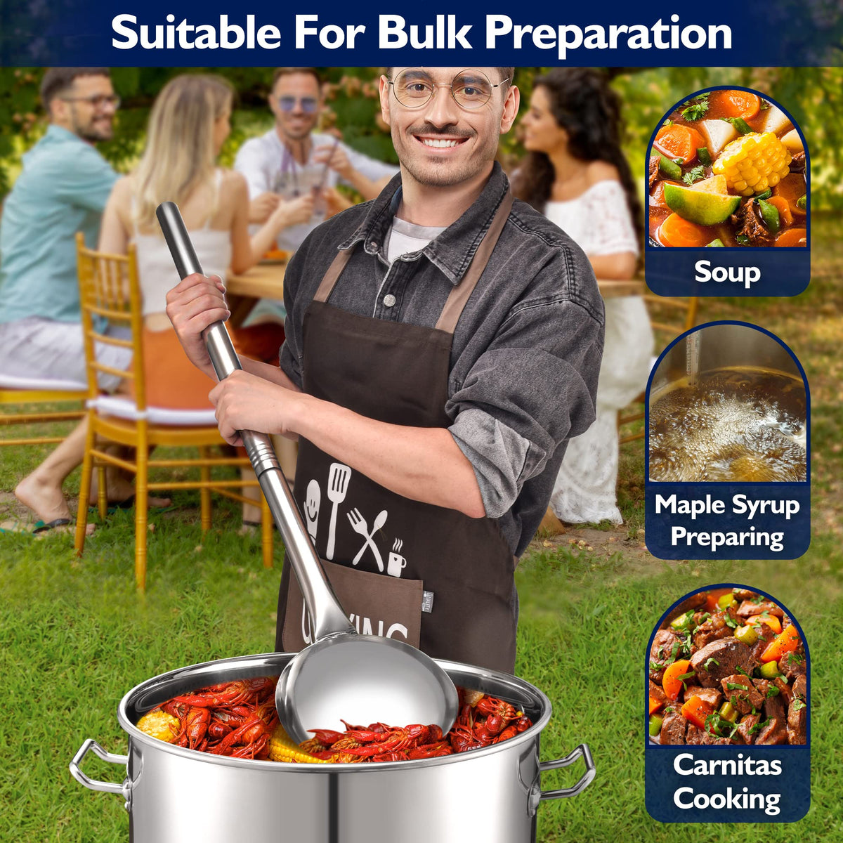 40 Quart Stainless Steel Stockpot with Basket and Steam Rack P898135