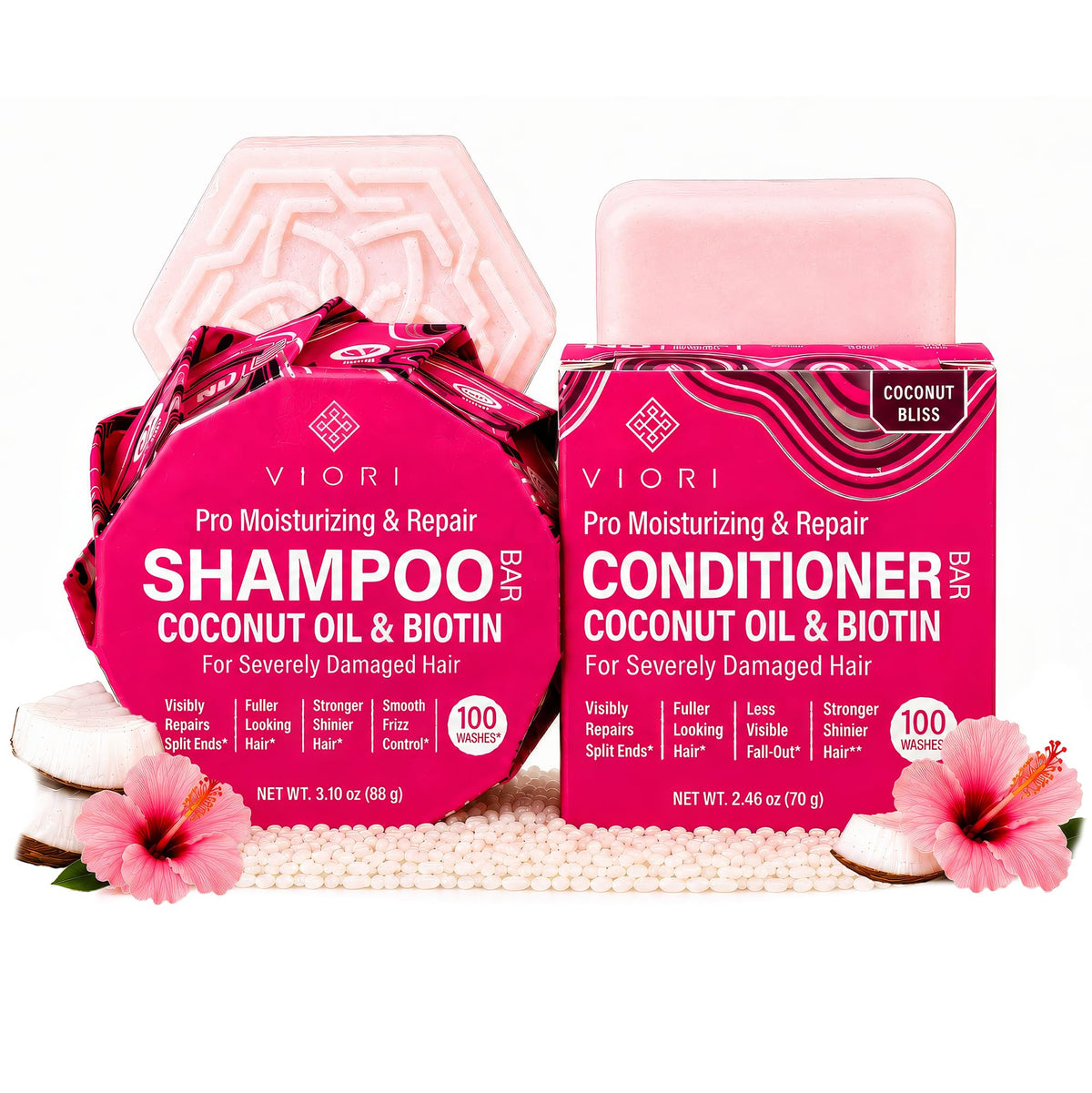 Coconut Repair Shampoo & Conditioner Set W629884