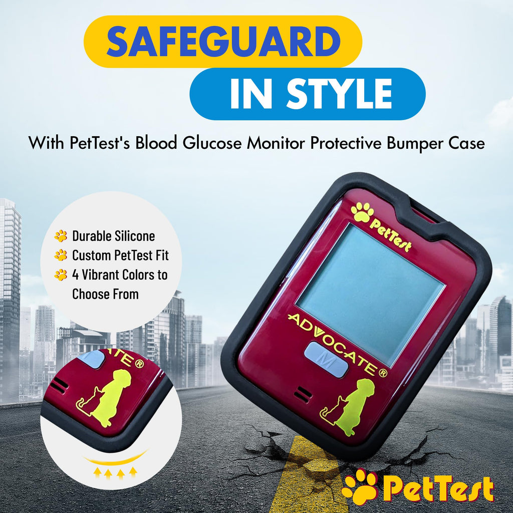 Pet Glucose Monitor Kit and Pink Bumper Case R8557