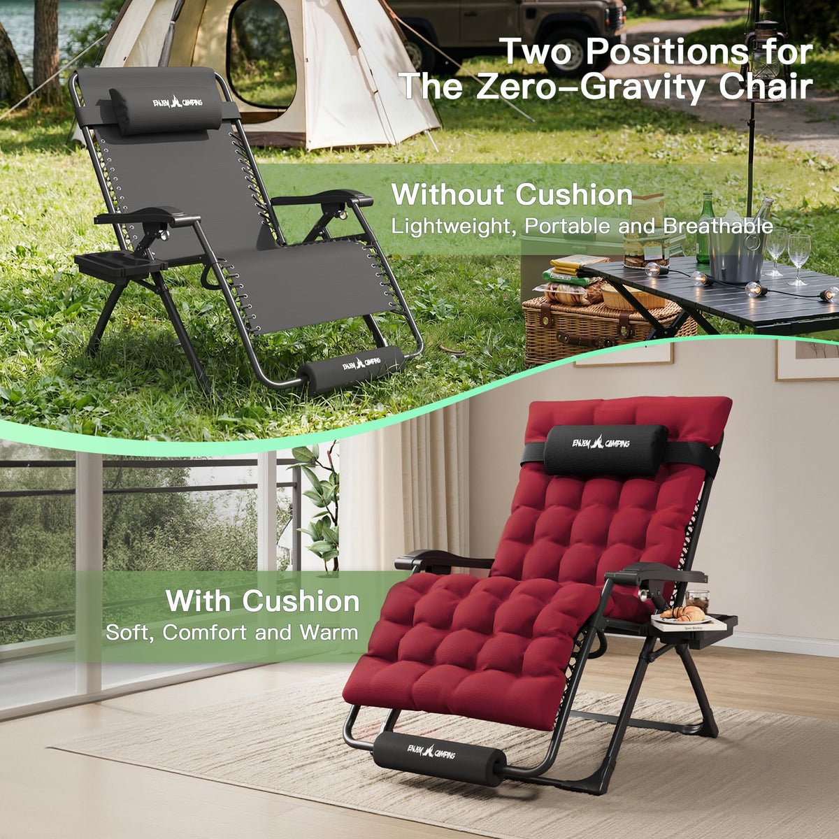 Oversized Folding Reclining Patio Lounge Chair X81251