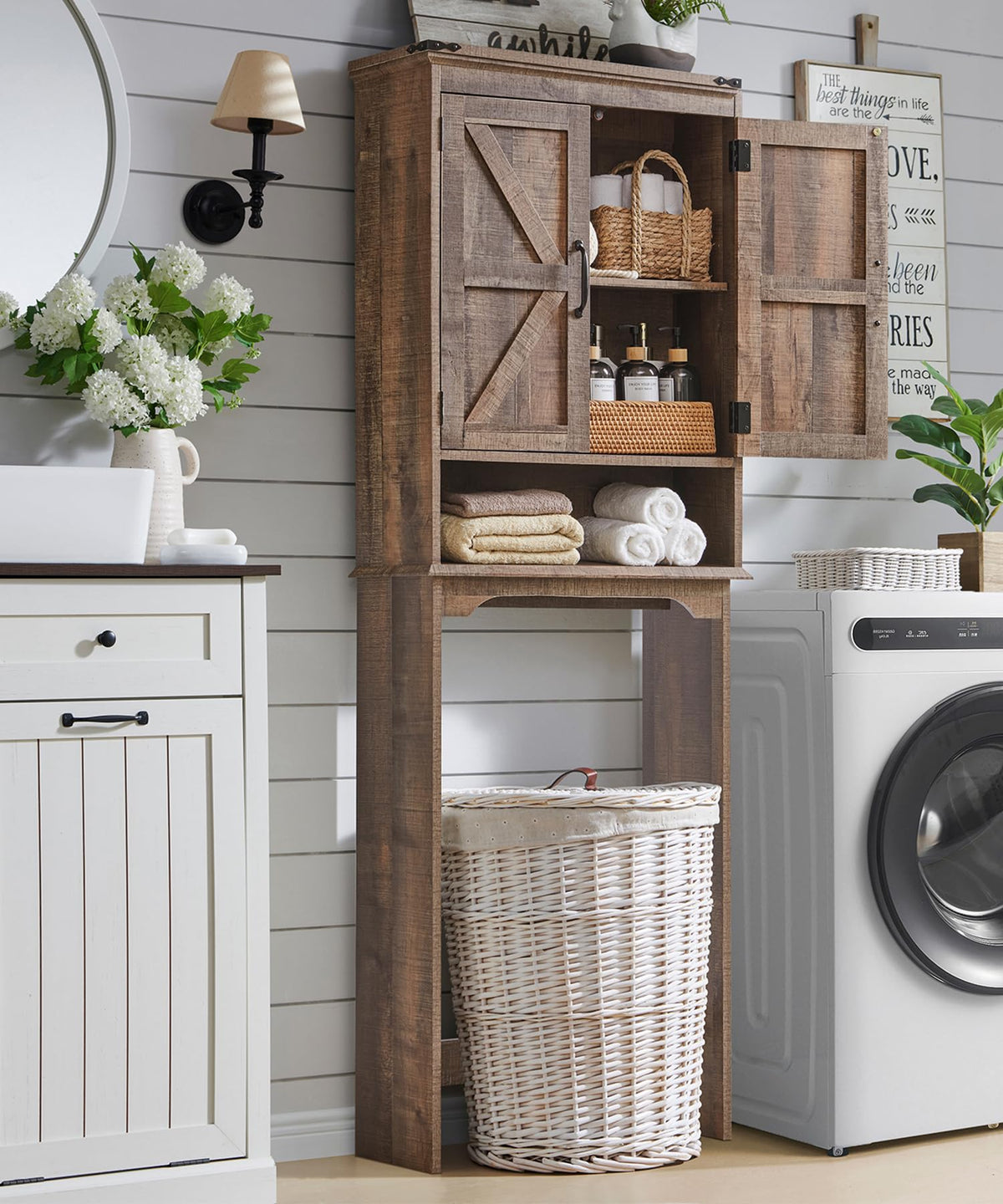 67" Over Toilet Storage Bathroom Cabinet C791696
