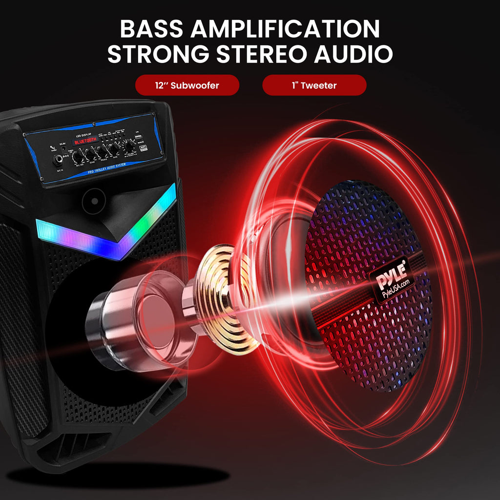 Portable Bluetooth PA Speaker System 800W Rechargeable O2801