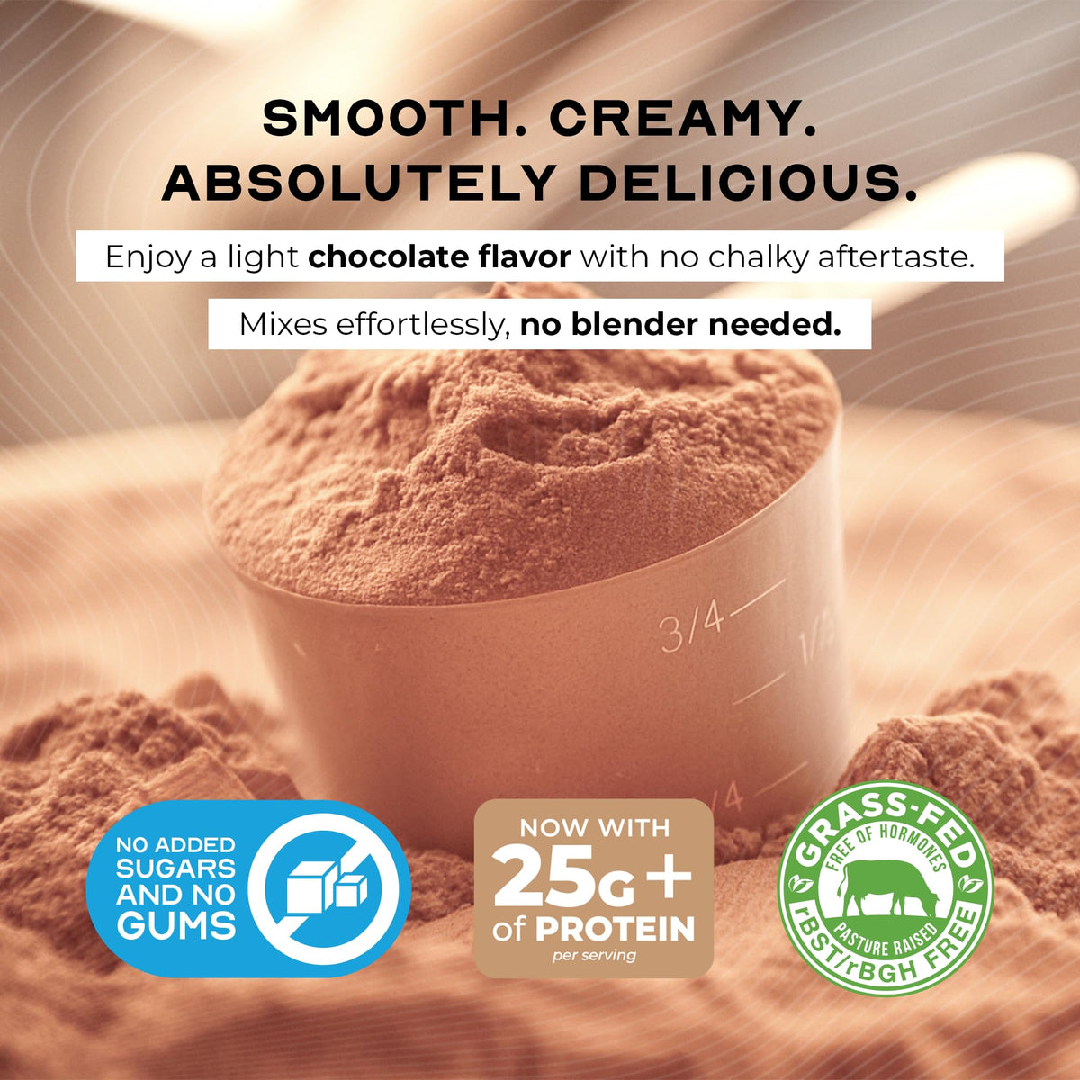 Grass-Fed Whey Protein Isolate Powder, Chocolate (5lb) U30122
