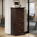 4 Drawer Walnut File Cabinet J194