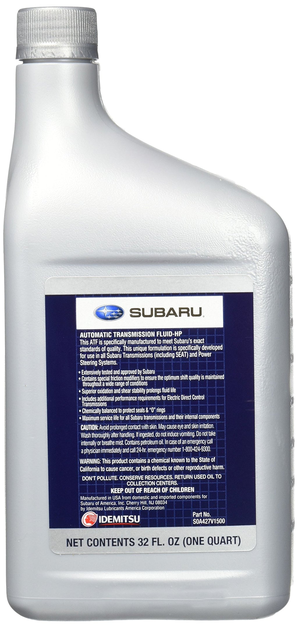 Automatic Transmission Fluid 1 Quart S880449