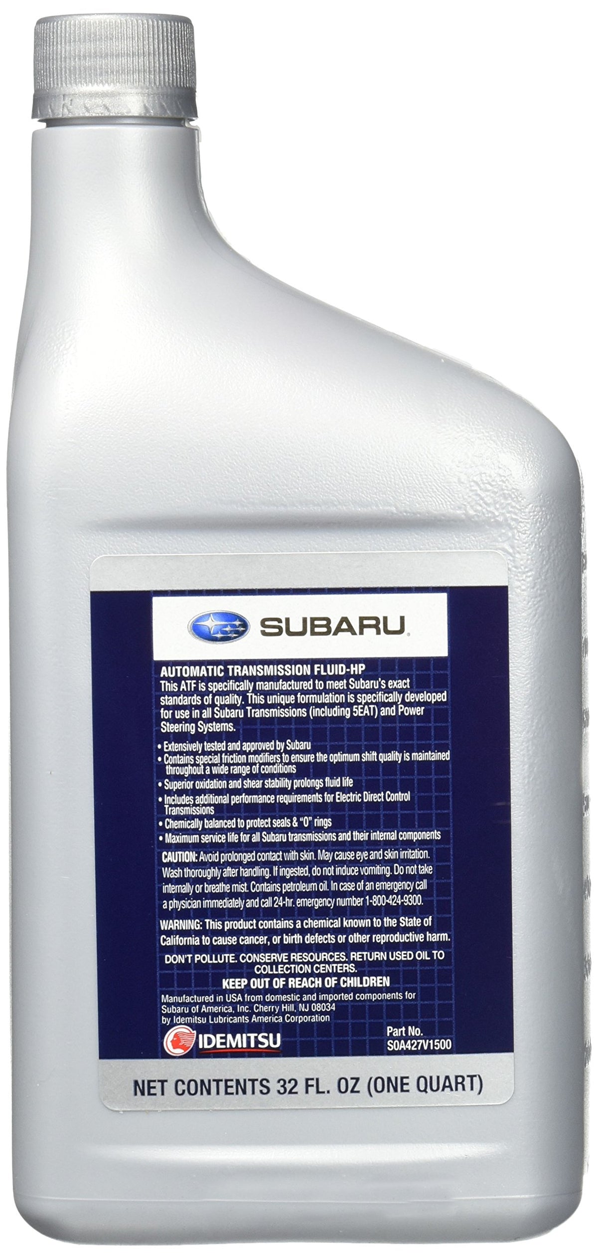Automatic Transmission Fluid 1 Quart S880449