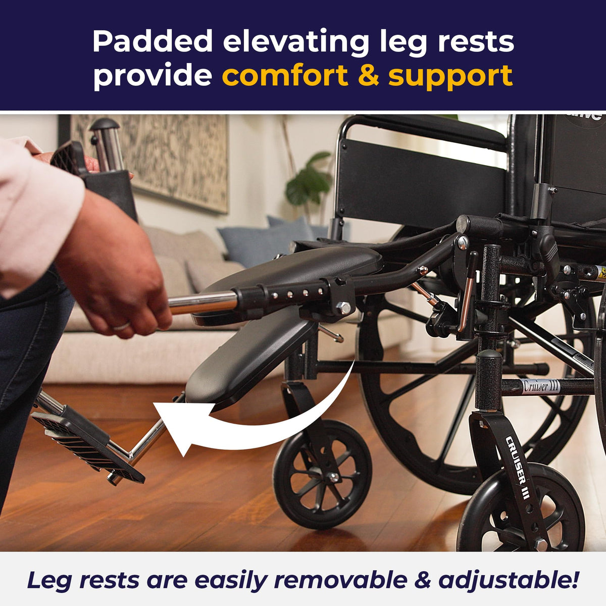 Lightweight Wheelchair Full Arms Black 18" K35488