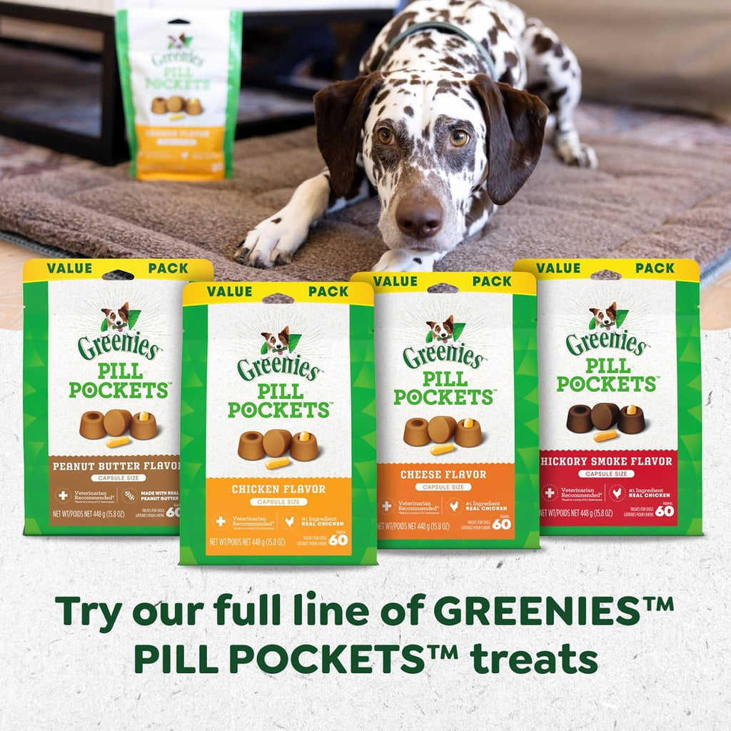 Chicken Flavor Capsule Treats for Dogs 15.8-Ounce 3 Pack G66259
