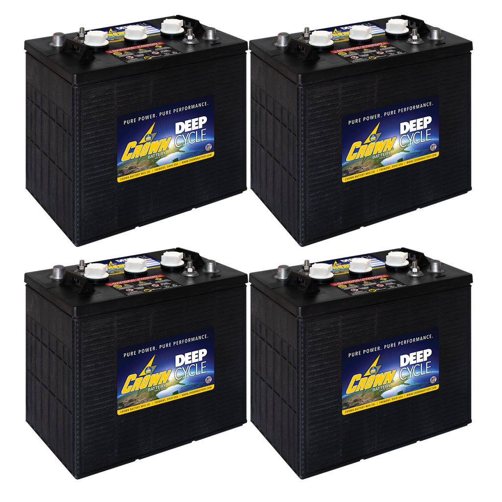 6V 250Ah Flooded Lead Acid Deep Cycle Battery Pack of 4 G416