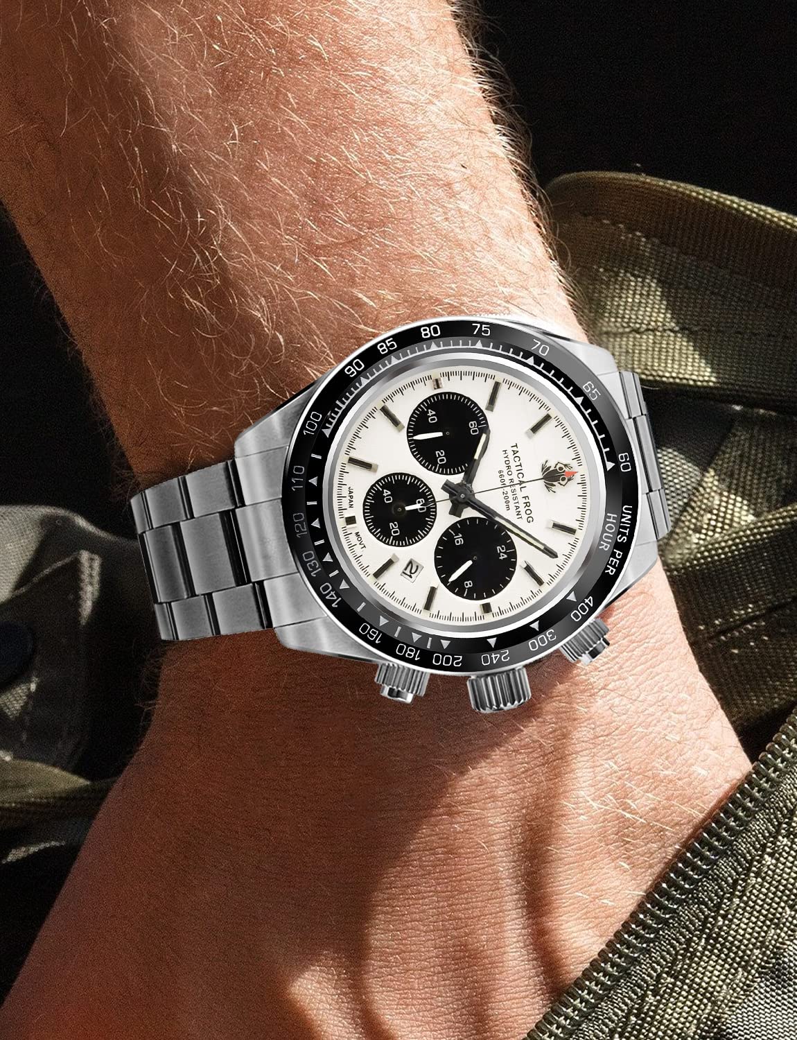 41mm Panda Chronograph Solar Quartz Watch N73280
