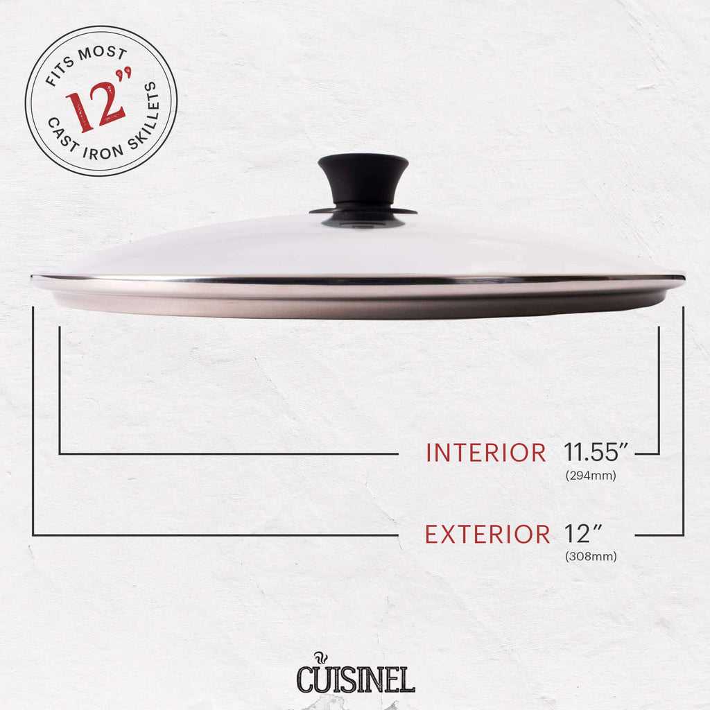 12 inch Tempered Glass Lid Oven Safe E402
