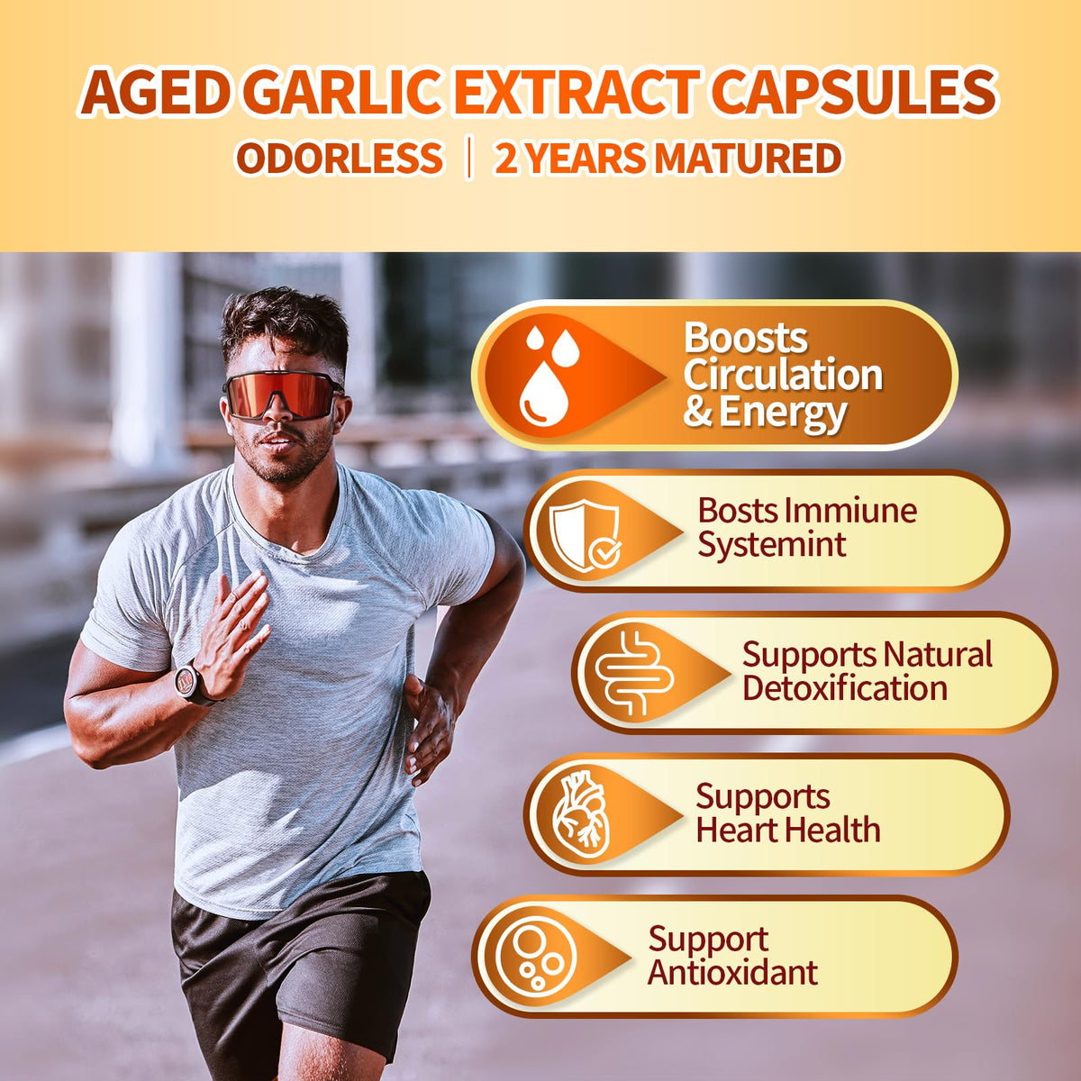 Aged Garlic Extract Capsules, 300 Softgels, Odorless, Gluten Free D702576