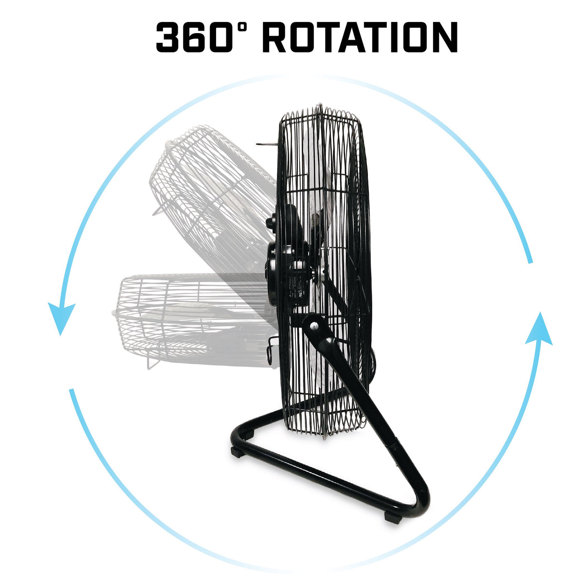 20" High Velocity Electric Floor Fan with 3-Speeds L7906