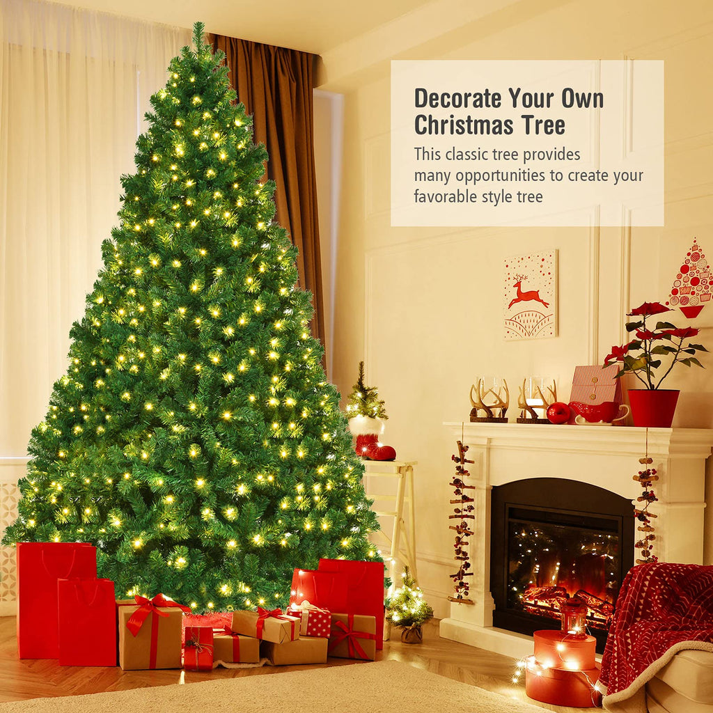 8ft Prelit Artificial Christmas Tree with 430 Warm White LED Lights Z514570