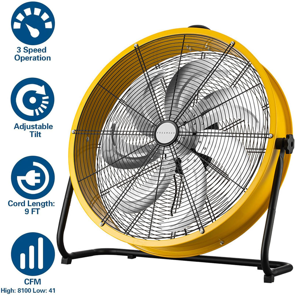 20 Inch 3 Speed Heavy Duty Metal Drum Fan N730