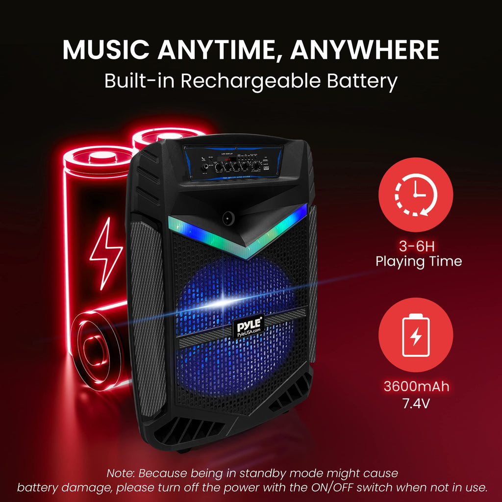 Portable Bluetooth PA Speaker System 800W Rechargeable O2801