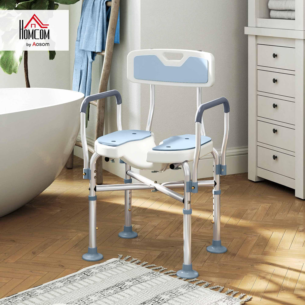 Padded Shower Chair with Arms and Back I277