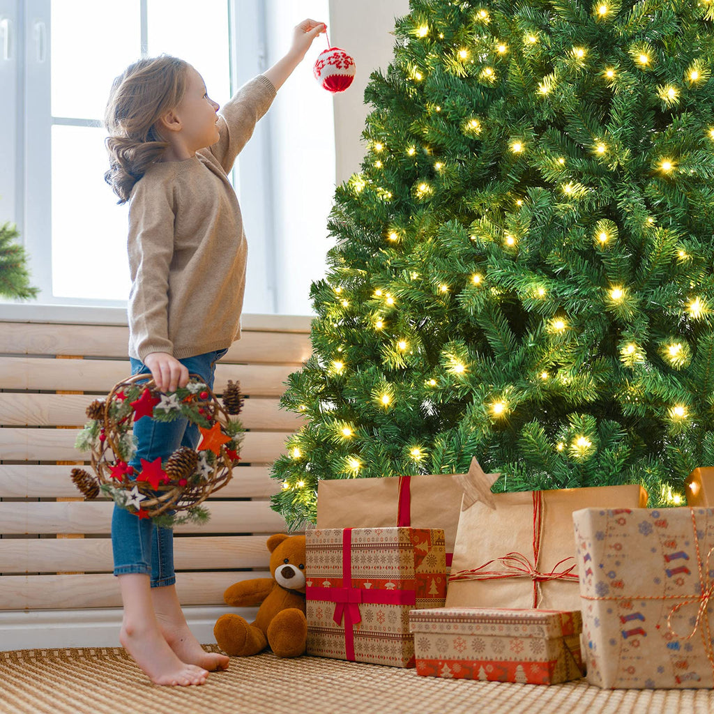 8ft Prelit Artificial Christmas Tree with 430 Warm White LED Lights Z514570