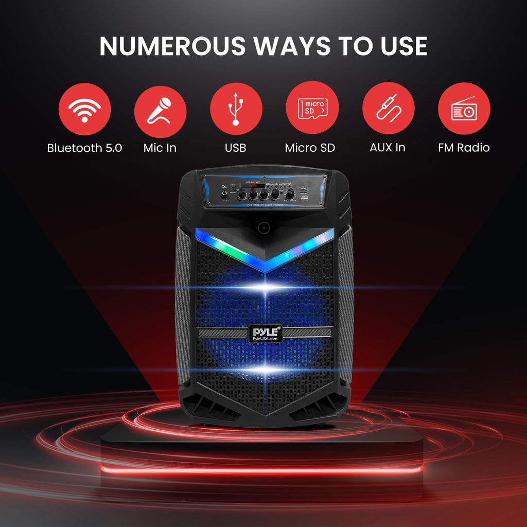 Portable Bluetooth PA Speaker System 800W Rechargeable O2801