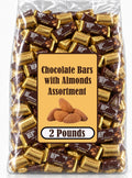 Milk and Dark Chocolate with Almonds Assortment, 2 Lbs Bulk Y437