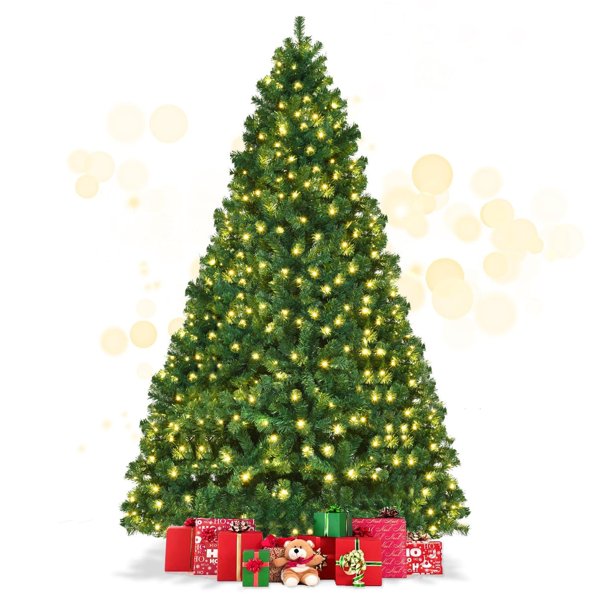 8ft Prelit Artificial Christmas Tree with 430 Warm White LED Lights Z514570