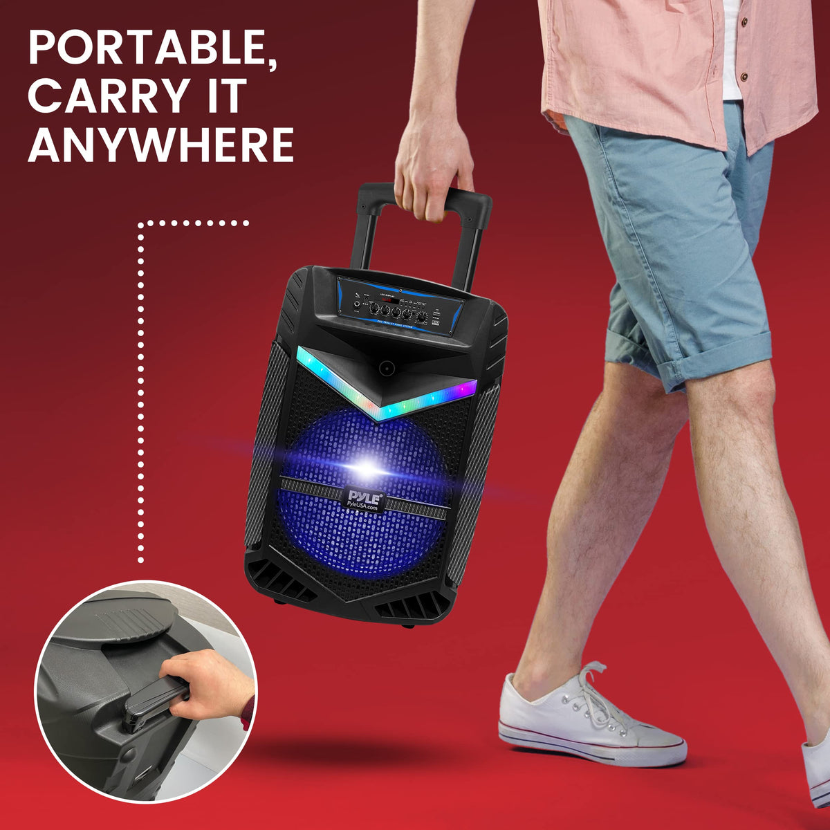 Portable Bluetooth PA Speaker System 800W Rechargeable O2801