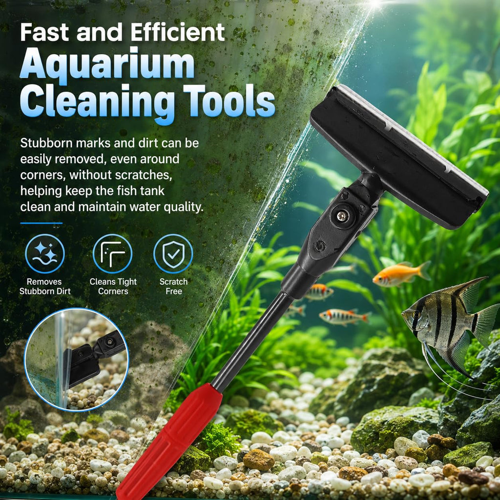 7 in 1 Aquarium Cleaning Kit with Adjustable Long Handle S16586