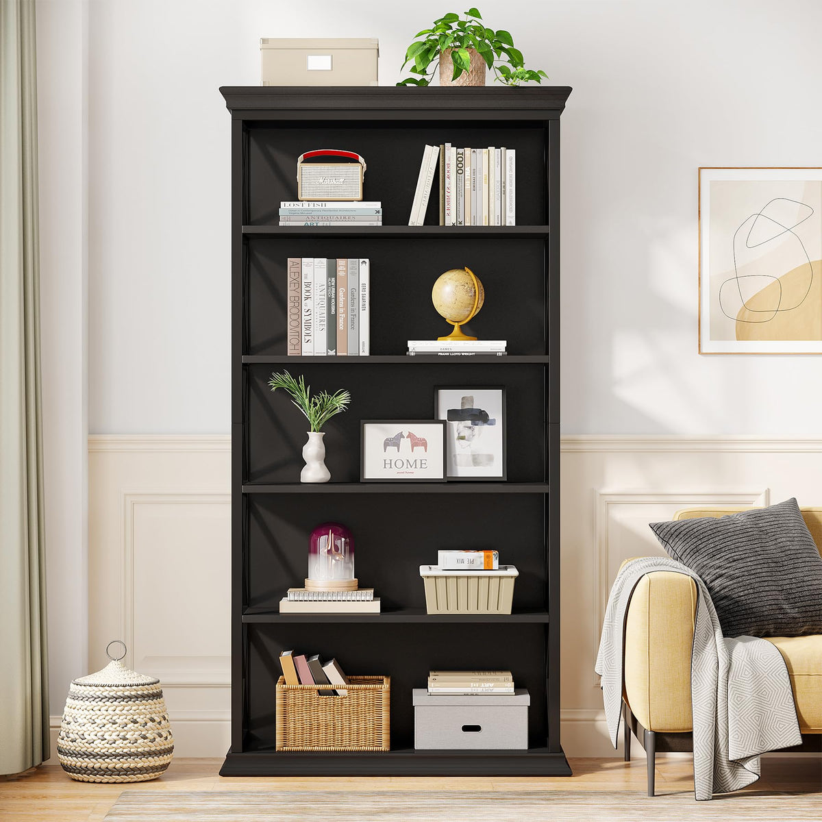 71 Inches 6-Tier Bookcase J6816