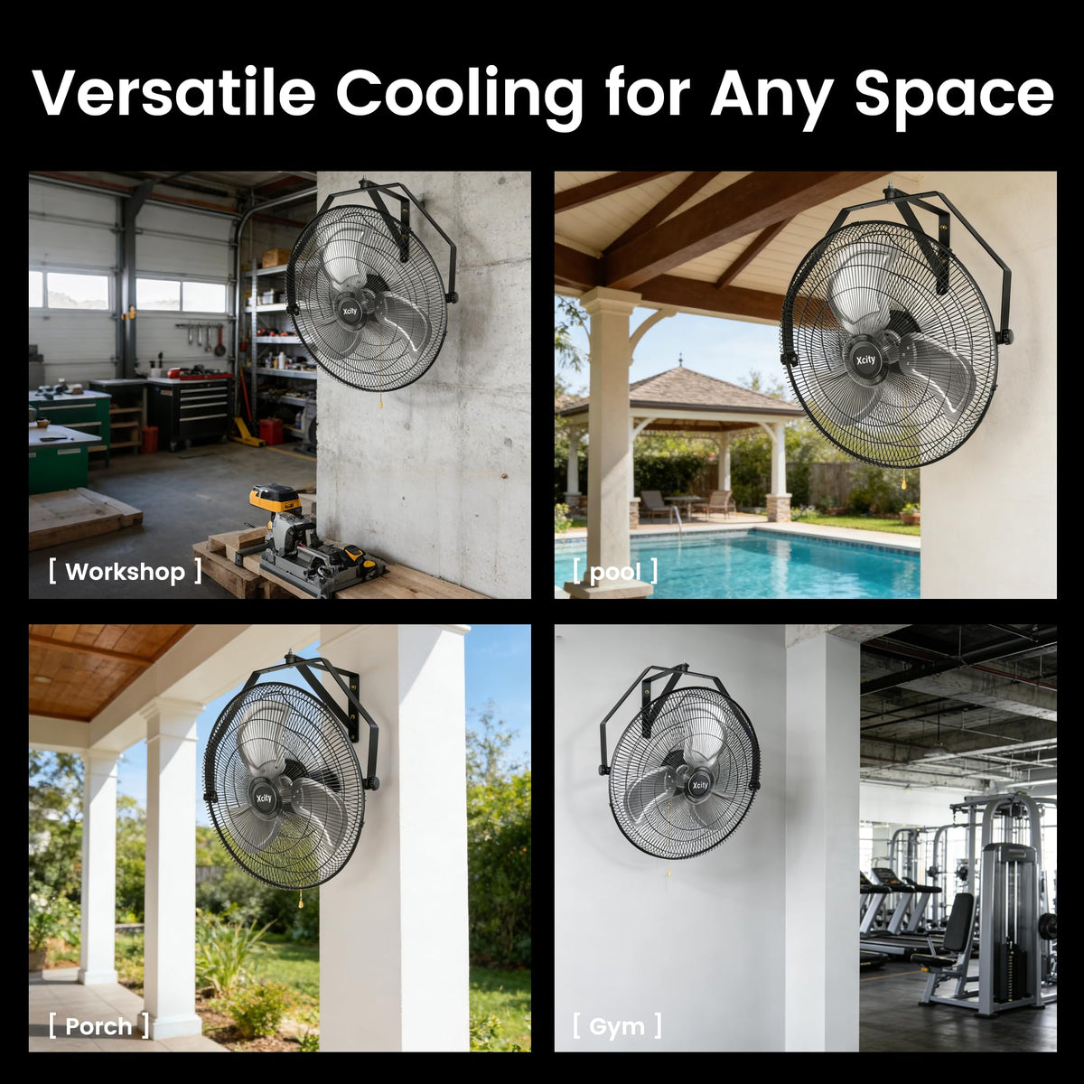 Wall Mount Fan 20" 3-Speed M2071