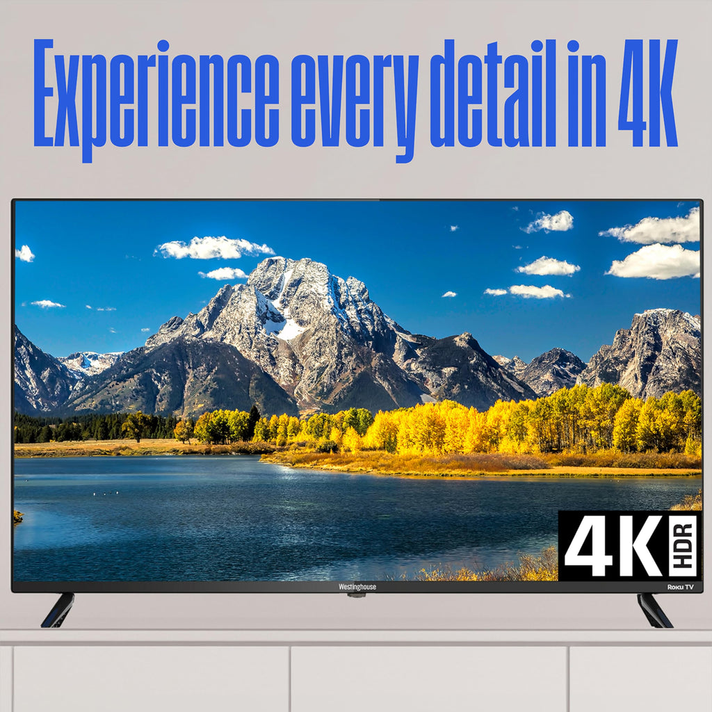 55 Inch 4K TV and 2.0 Channel Soundbar Y67330