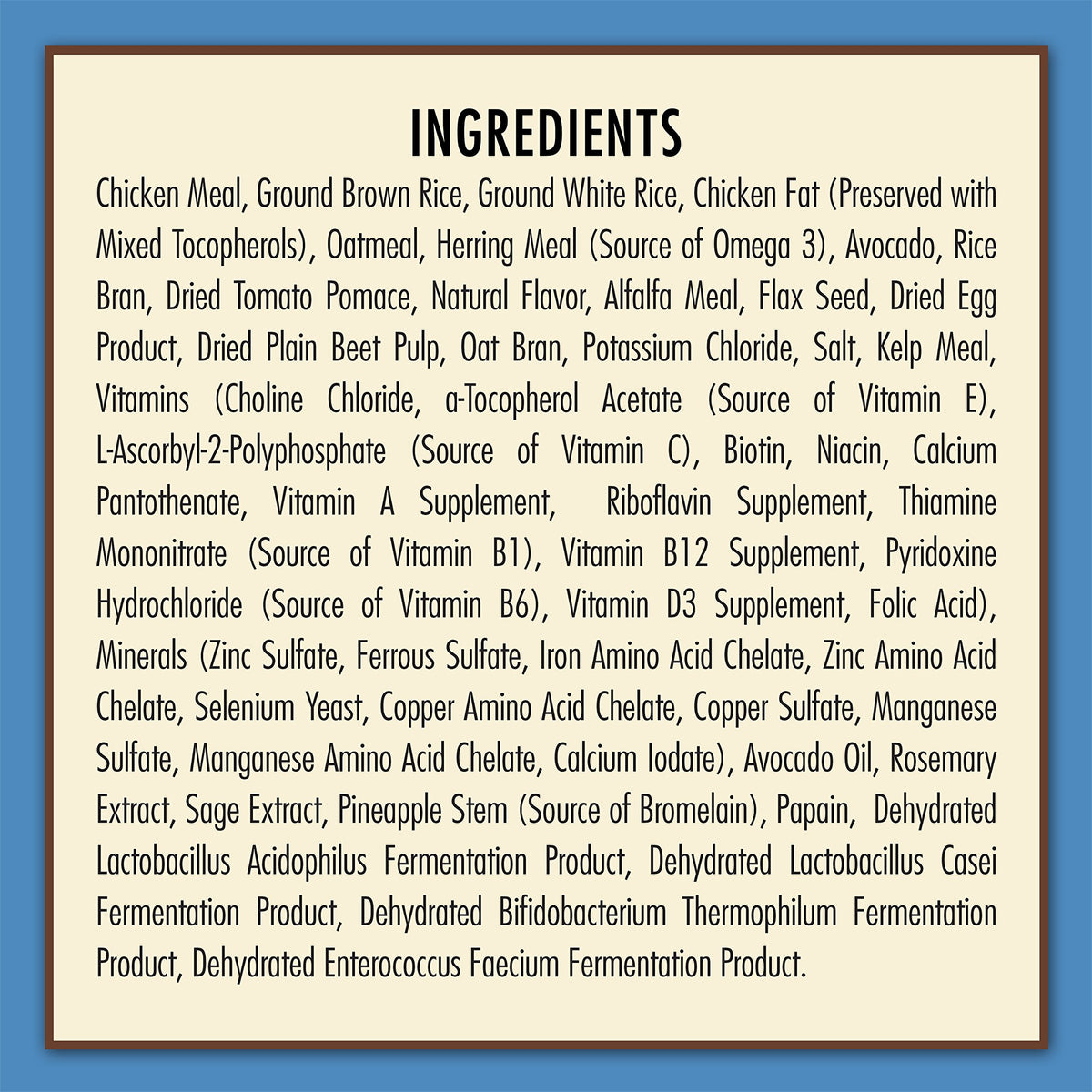 Natural Chicken Meal & Brown Rice Dry Puppy Food 15 lb F42154