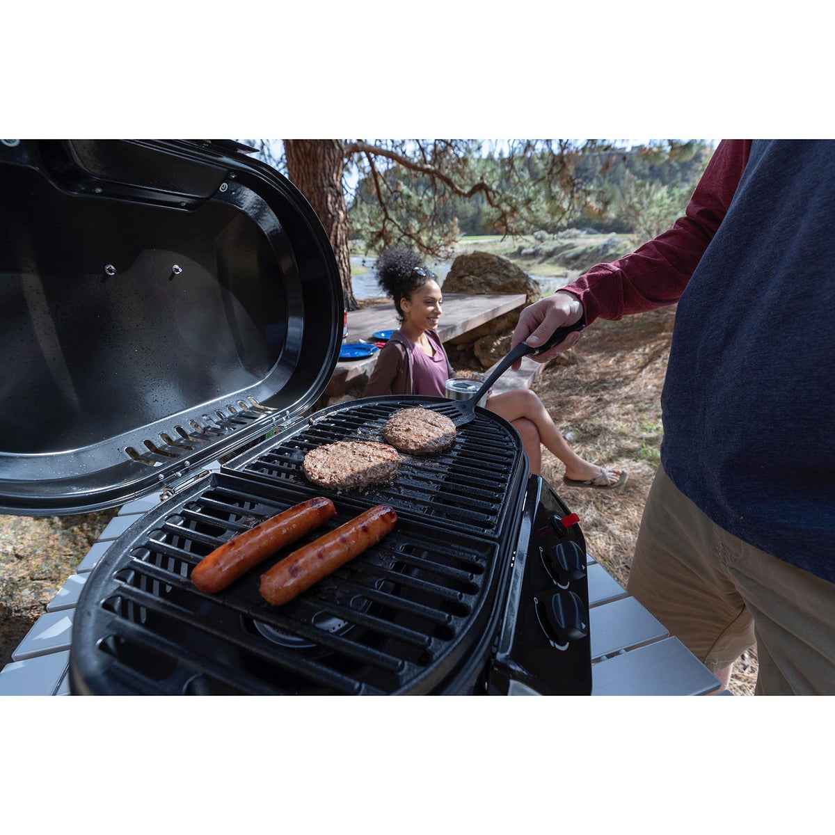 Portable 2-Burner Tabletop Gas Grill E18083
