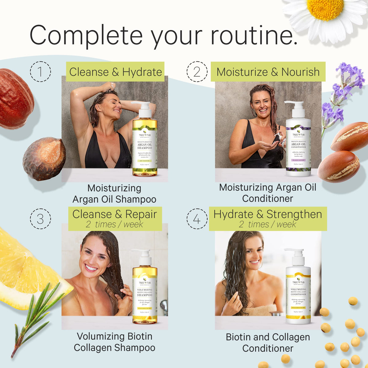 Fragrance Free Shampoo and Argan Oil Conditioner V466455