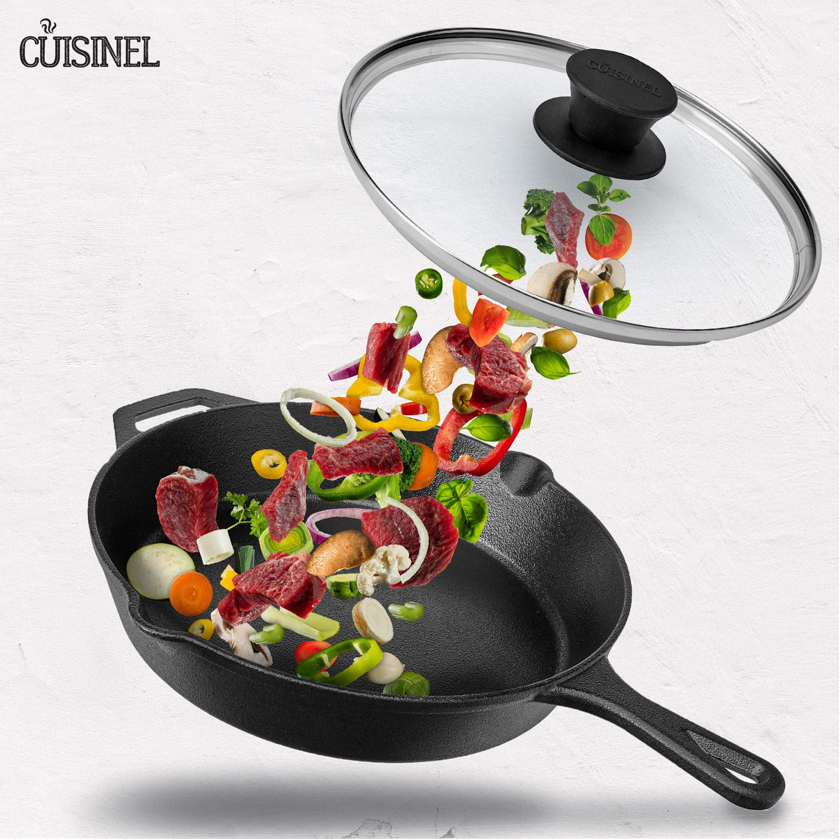 12 inch Tempered Glass Lid Oven Safe E402